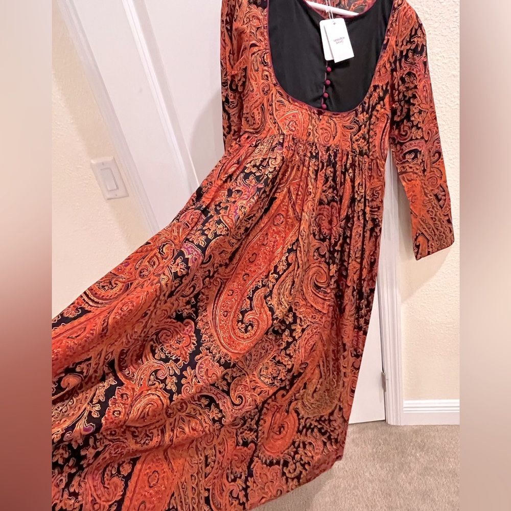 ❌Not for Sale. A Gorgeous Paisley Print. Ankle length cotton shirt. Fancy on!